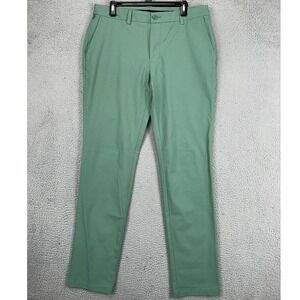 Vineyard Vines OTG Mens On The‎ Go Pants 34X34 Green Golf Nylon Blend Stretch